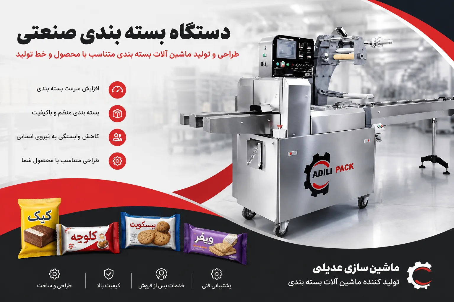 عکس شاخص دستگاه بسته بندی