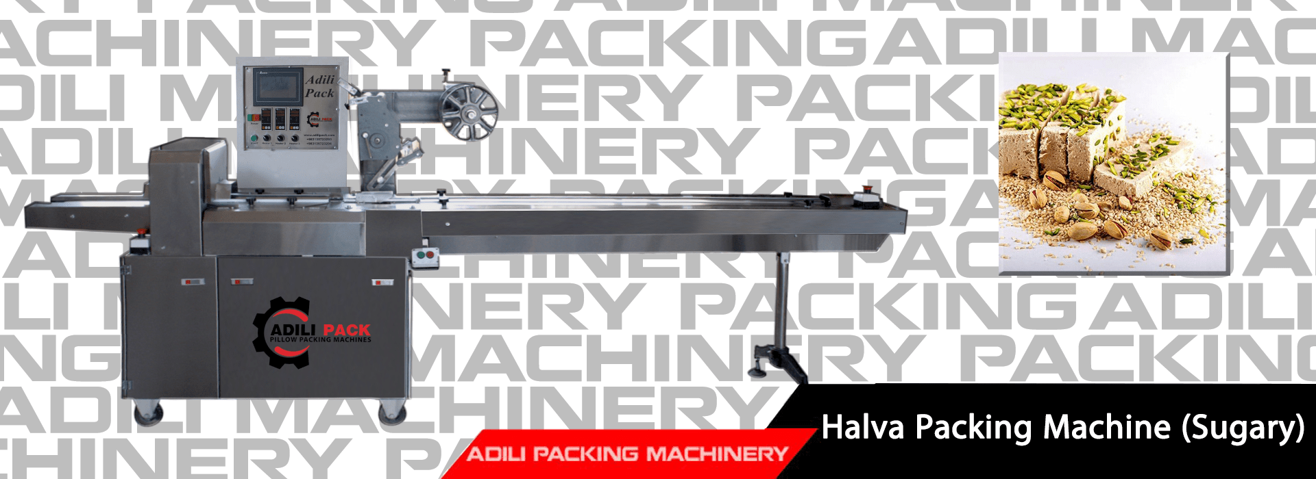 Sugar halva packaging machine