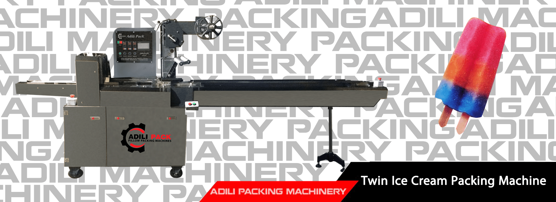 Twin ice cream packaging machine Twin ice cream packaging machine